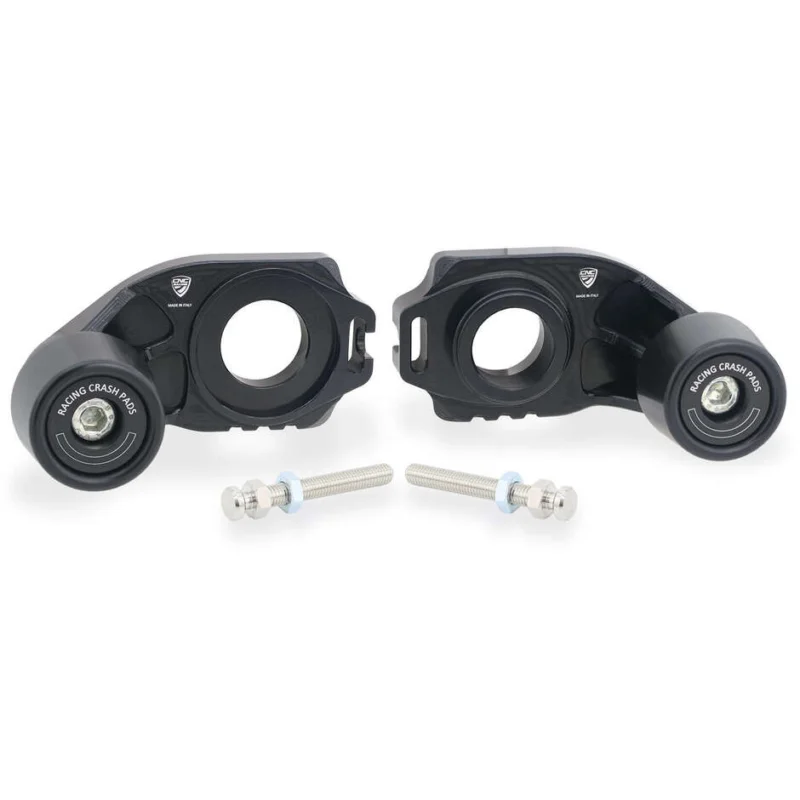 Ultimissimo Modello Cursori Tendicatena Racing con tampone Ducati CNC Racing TD016 Nero