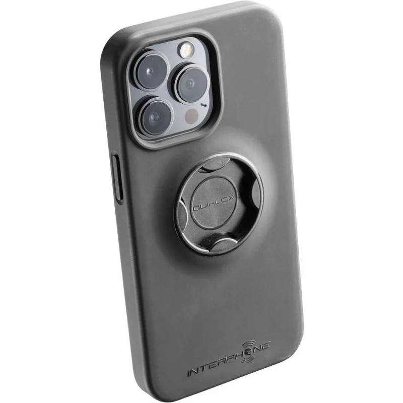 Custodia Cellularline Interphone Quiklox per Iphone 13 Nero Di Tendenza