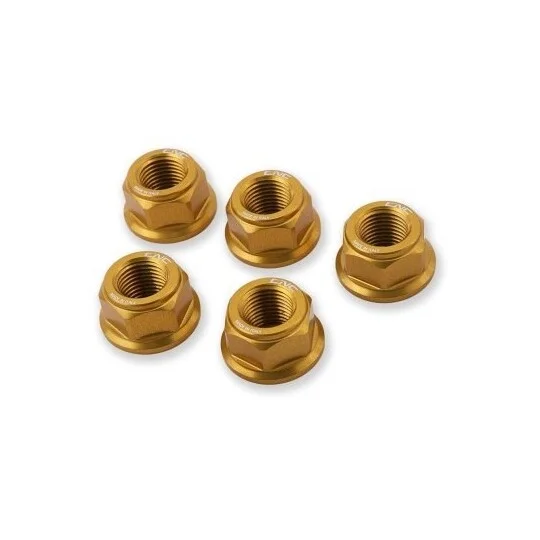 Dadi corona Aprilia DA383 M10x1.25 CNC Racing Oro Occasione Imperdibile