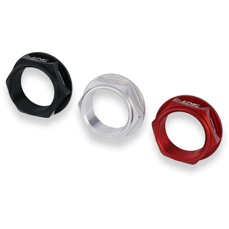 Dado DA402 perno ruota anteriore Aprilia CNC Racing Argento Spedizione Gratuita