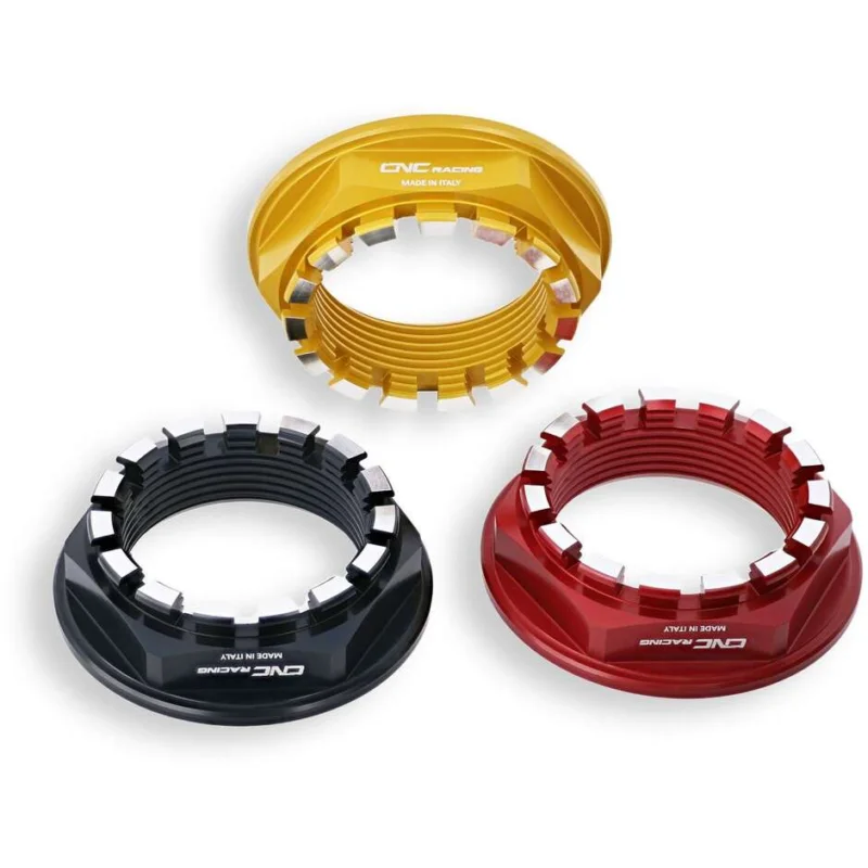 Dado ruota posteriore DA502 SX BICOLOR CNC Racing Rosso Argento Bestseller