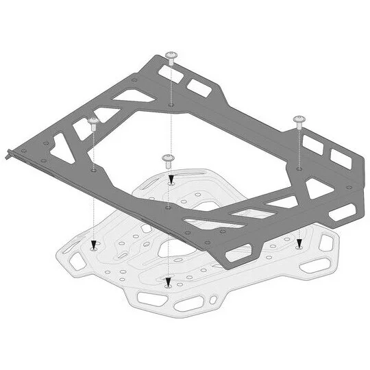 Occasione Imperdibile Estensione Per Portabagagli Adventure-Rack Nero Sw-Motech GPT.00.152.35500/B