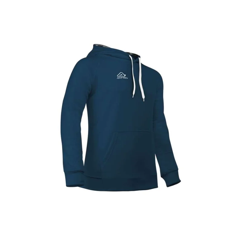 Felpa Acerbis Casual Con Cappuccio EASY Blu Navy Compra Oggi Stesso