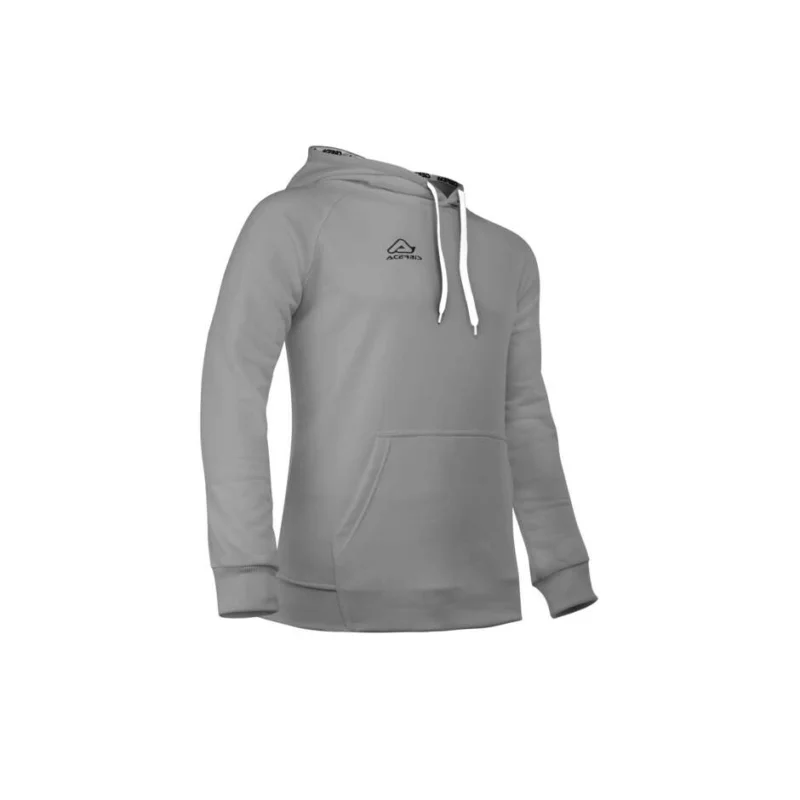 Felpa Acerbis Casual Con Cappuccio EASY Grigio Melange Nuova Collezione