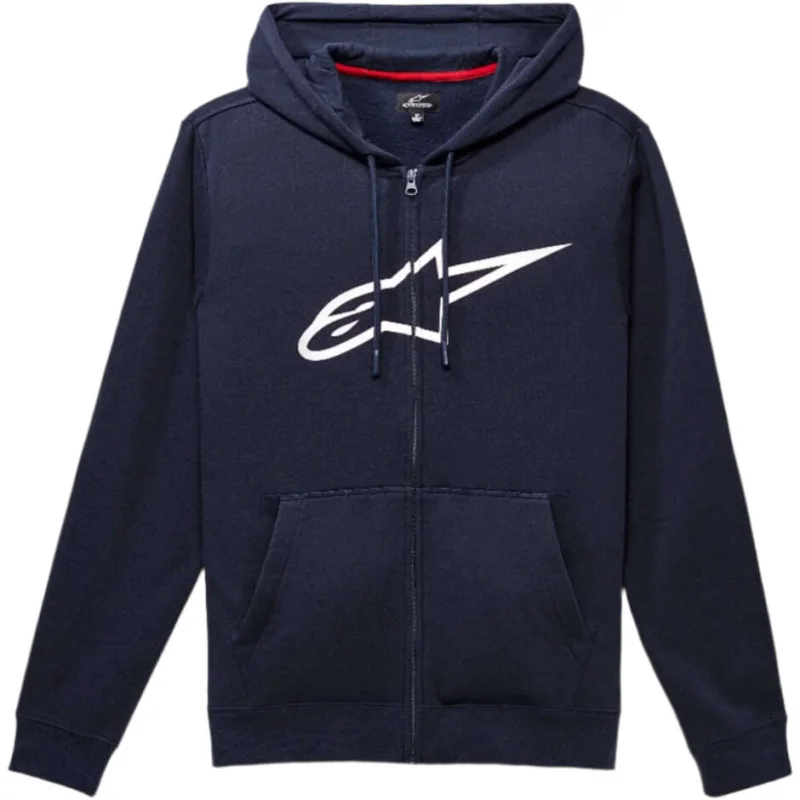 Prezzo Basso Felpa Alpinestars AGELESS ZIP V3 Blu Marino/Bianco