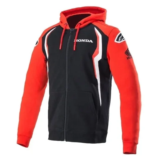 Felpa Alpinestars HONDA ZIP Rosso/Nero Prezzo Ridotto