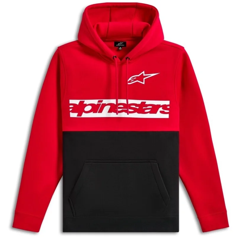 Felpa Alpinestars PARALLEL Rosso/Nero Prezzo Di Fabbrica