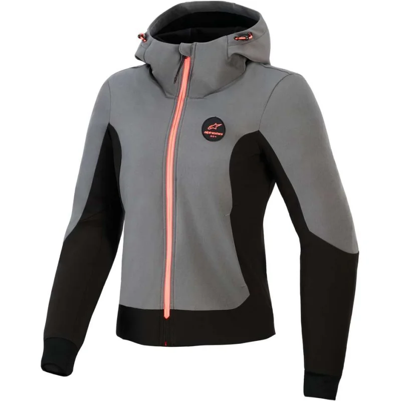 Direttamente Dal Produttore Felpa Alpinestars STELLA RADIUM TECH Grigio Profondo Nero