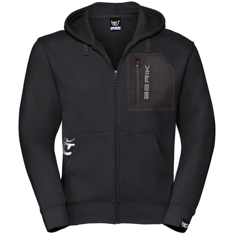 Felpa Berik 2.0 Con Cappuccio e Zip Black Neo 3 Nero Di Tendenza