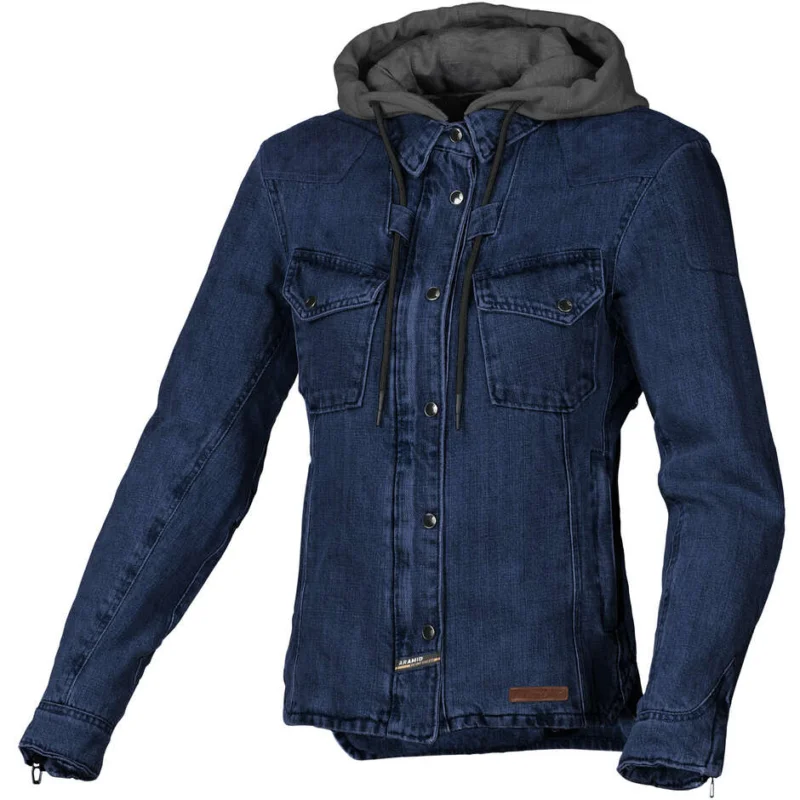 Miglior Prezzo Felpa con cappuccio Moto Donna Macna Inland Blu Marrone