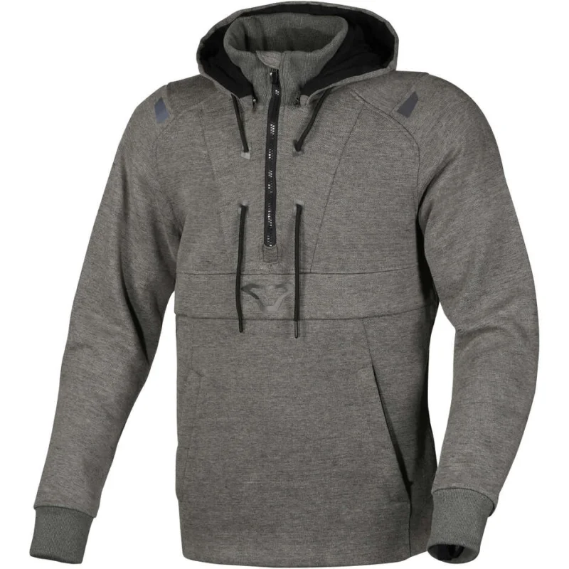 Felpa con cappuccio Moto Macna Byron Grigio melange Offerta Limitata