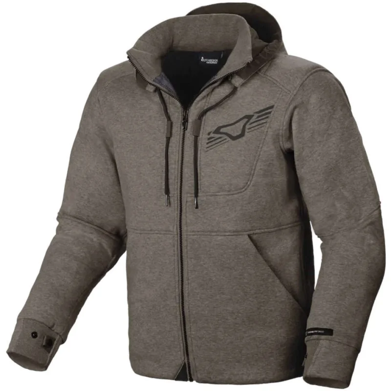 Promo Stagionale Felpa con cappuccio Moto Macna District Dark Grigio