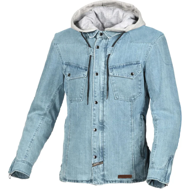 Super Prezzo Felpa con cappuccio Moto Macna Inland Light Blu Grigio