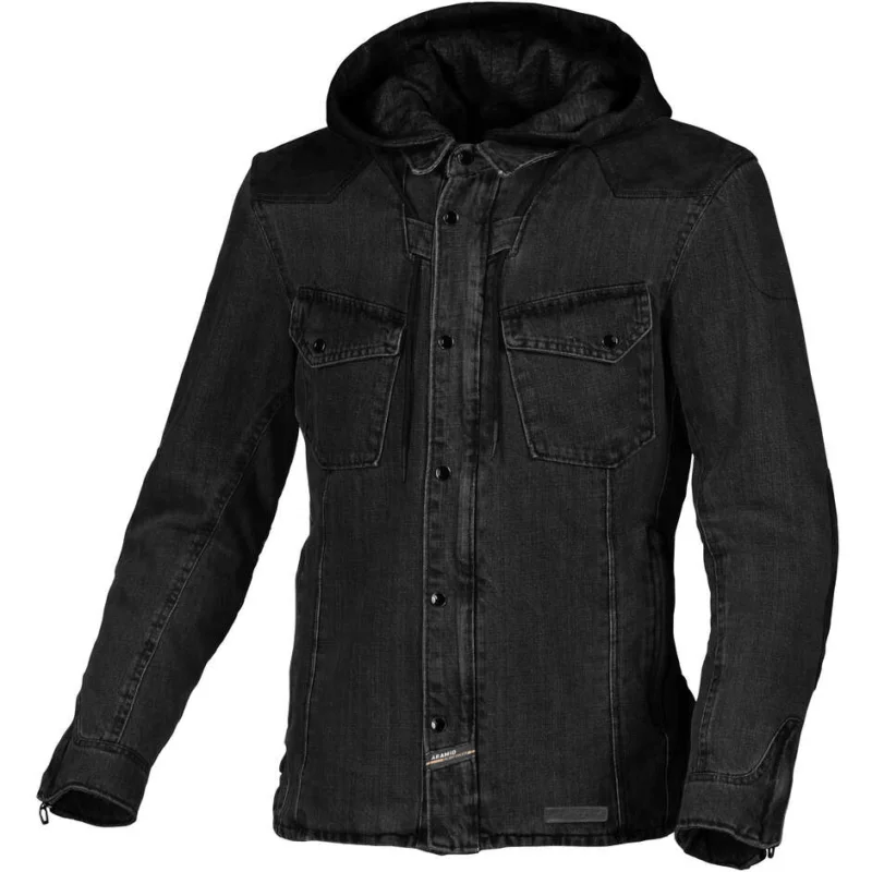 Acquista Ora Felpa con cappuccio Moto Macna Inland Nero
