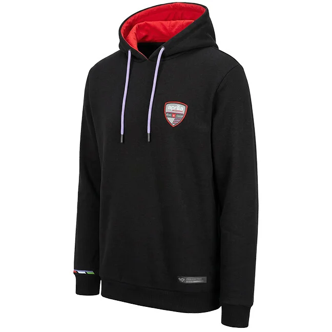 Felpa Ixon HO1 APRILIA 26 APRILIA Nero Rosso Consegna Rapida