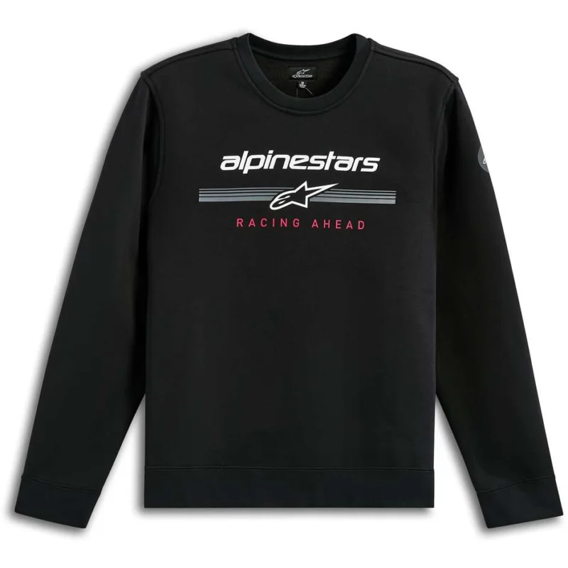 Felpa Moto Alpinestars BETTERN CREW Nero Ultime Pezzi