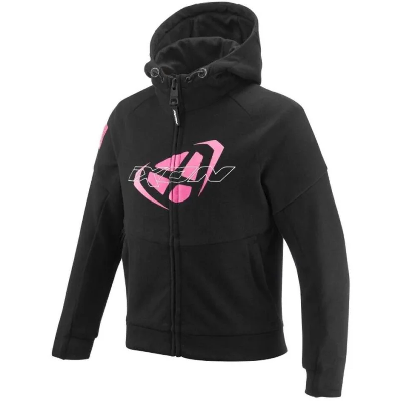 Scelto Dai Clienti Felpa Moto Bambina Ixon TOUCHDOWN KID L Nero Rosa Vivo