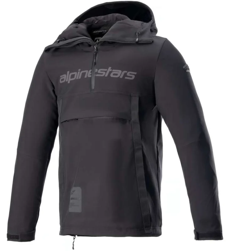 Più Venduto Felpa Moto Casual Alpinestars SHERPA HOODIE Reflex Nero