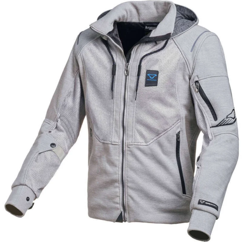 Felpa Moto con cappuccio Macna Breeze Light Grigio Ordina Subito