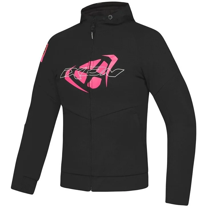 Felpa Moto Donna Casual Ixon TOUCHDOWN L Nero Rosa Vivo Bestseller