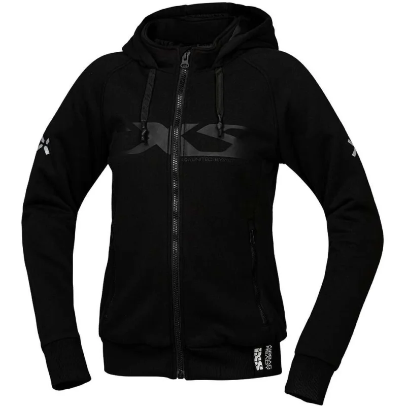 Felpa Moto Donna Ixs Rapid 1.0 Nero Non Perdere