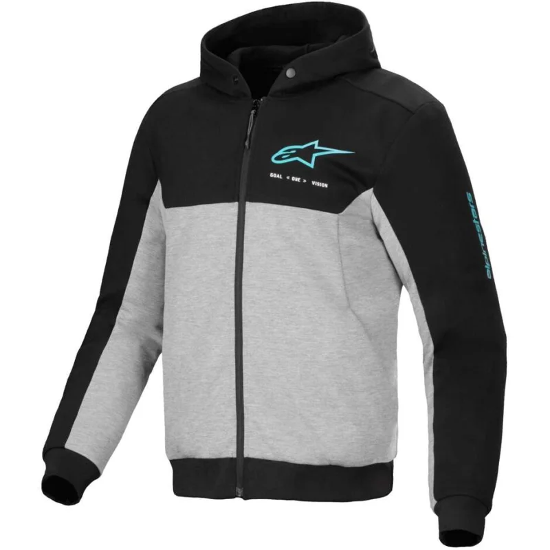 Scelto Dai Clienti Felpe Alpinestars CHROME V2 SPORT Nero Grigio Turchese