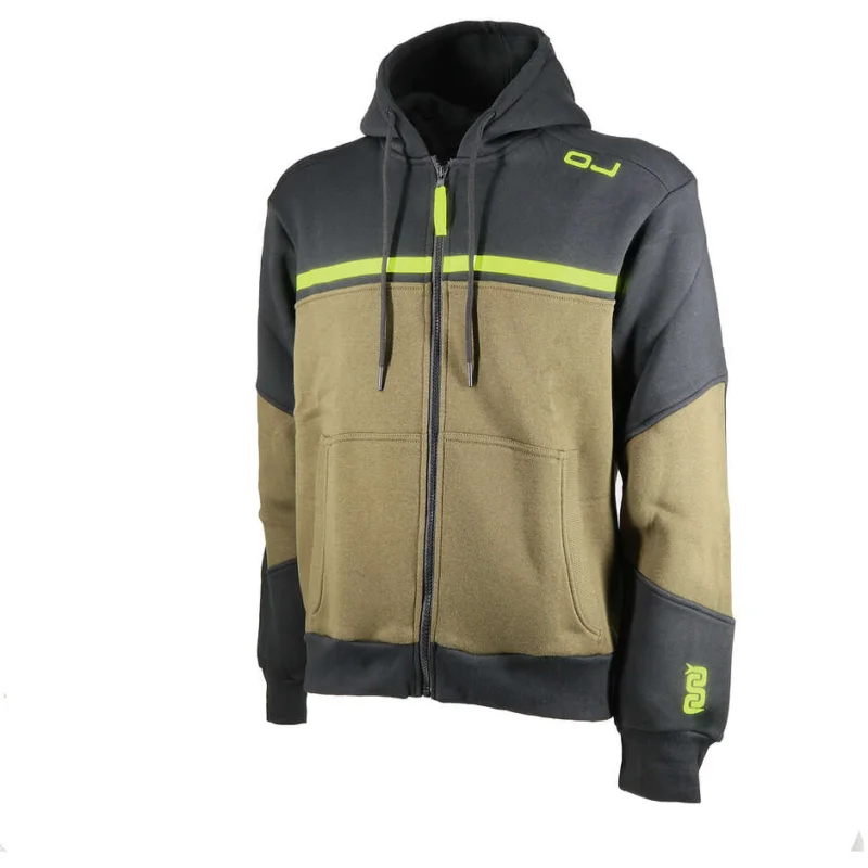Felpe Moto OJ DIAGONAL Nero Verde Giallo Prezzo Ridotto