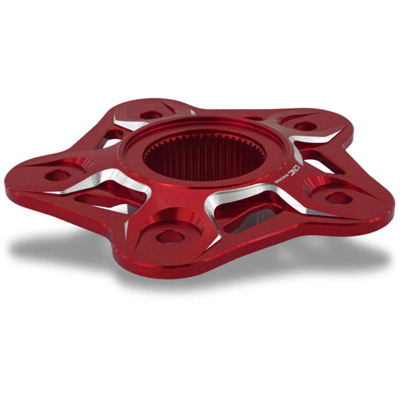 Spedizione Gratuita Flangia portacorona 5 fori FL508 MV Agusta - Bicolor CNC Racing Rosso Argento