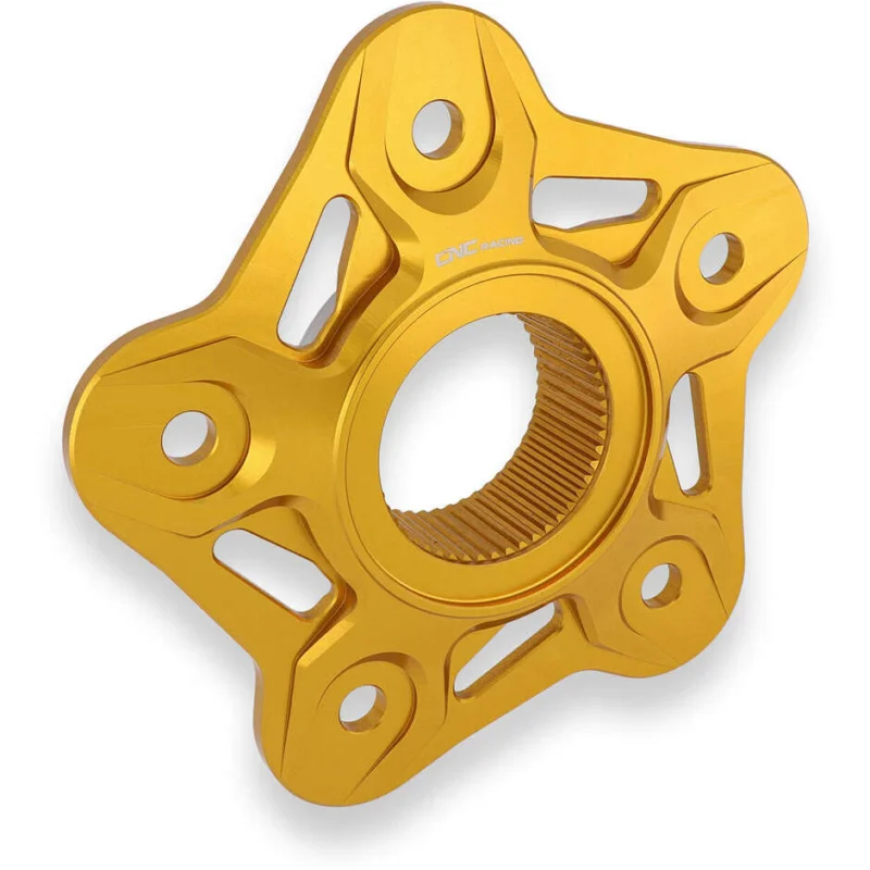 Flangia portacorona 5 fori FL508 MV Agusta CNC Racing Oro Reso Gratuito