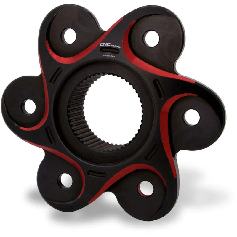 Non Perdere FLANGIA PORTACORONA DUCATI BICOLOR FL504 CNC Racing Nero Rosso