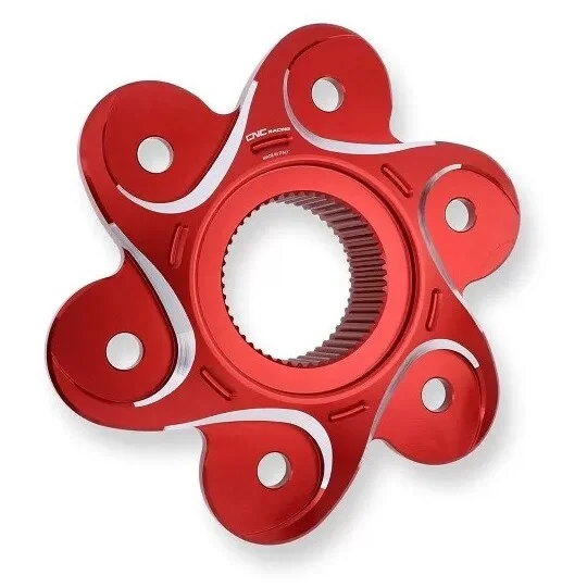 FLANGIA PORTACORONA DUCATI BICOLOR FL504 CNC Racing Rosso Argento Affare