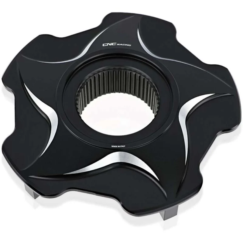 Promozione FLANGIA PORTACORONA FL505 MV AGUSTA BICOLORE CNC Racing Nero Argento
