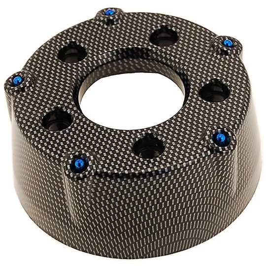 Fondello Marmitta per Yamaha TMAX 500 Dal 2001 al 2011 Racing Carbon Look Nuovo Arrivo