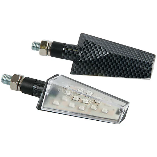 Frecce Moto Coppia a Led Duke Colore Carbon Vendita Finale