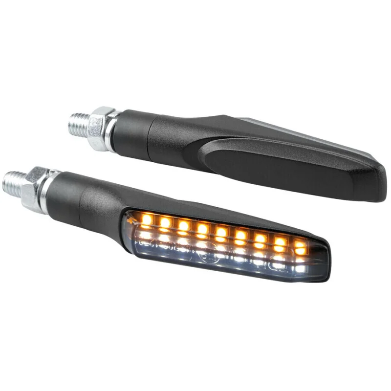 Nuovo Arrivo Frecce Moto Coppia Frontale a Led Victory Colore Nero