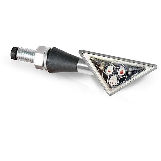 Promozione Esclusiva Frecce Moto Omologate Universali Barracuda Z-Led B-Lux Argento