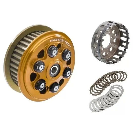 FRIZIONE ANTISALTELLAMENTO MASTER TECH COMPLETA - 12 DENTI ORGANICI CNC Racing FR365 Oro Offerta