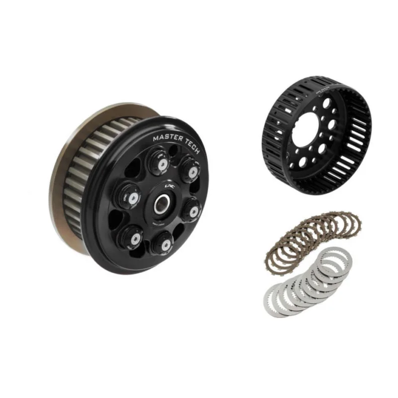 FRIZIONE ANTISALTELLAMENTO MASTER TECH COMPLETA - 48 DENTI SINTERIZZATI CNC Racing FR371 Nero Sconto