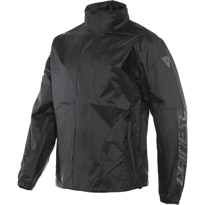 Nuovo Arrivo Giacca Antipioggia Dainese VR46 RAIN JACKET Nero Giallo Fluo