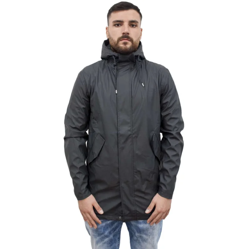 Popolare Giacca Antipioggia Impermeabile Tj Marvin CLASSICA WINTER J022 Nero