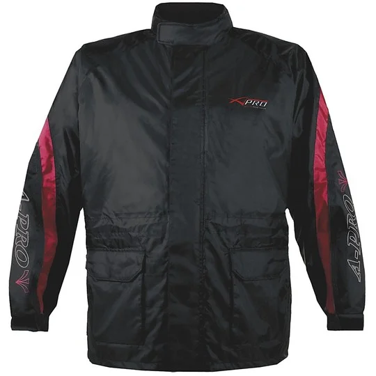 Giacca Antipioggia Moto A-Pro Modello Frog Red Solo Oggi