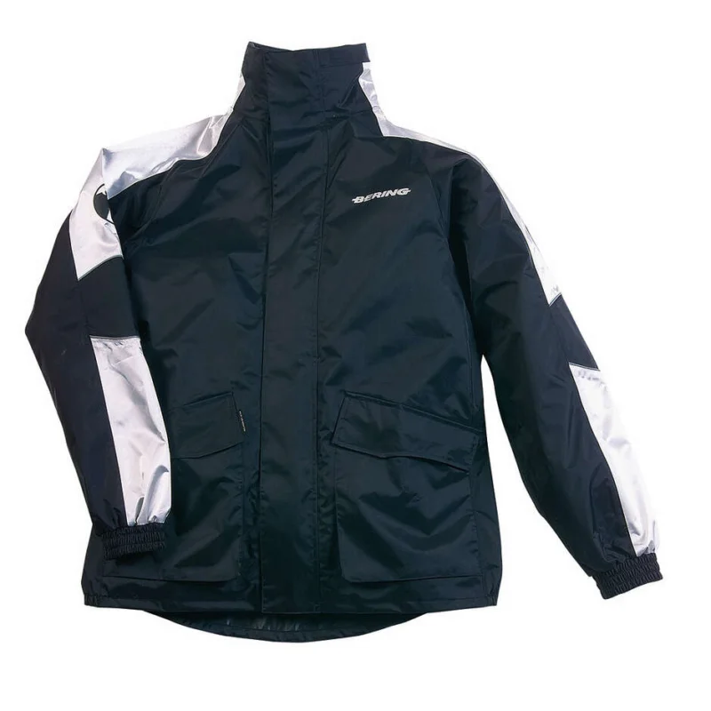 Promozione Esclusiva Giacca Antipioggia Moto Bering MANIWATA Nero Silver