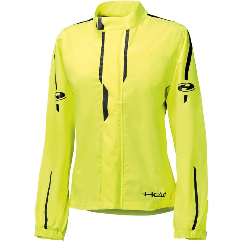 Direttamente Dal Produttore Giacca Antipioggia Moto Donna Held Rainstorm Top Giallo Fluo Nero