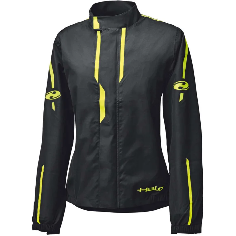 Compra Adesso Giacca Antipioggia Moto Donna Held Rainstorm Top Nero Giallo Fluo