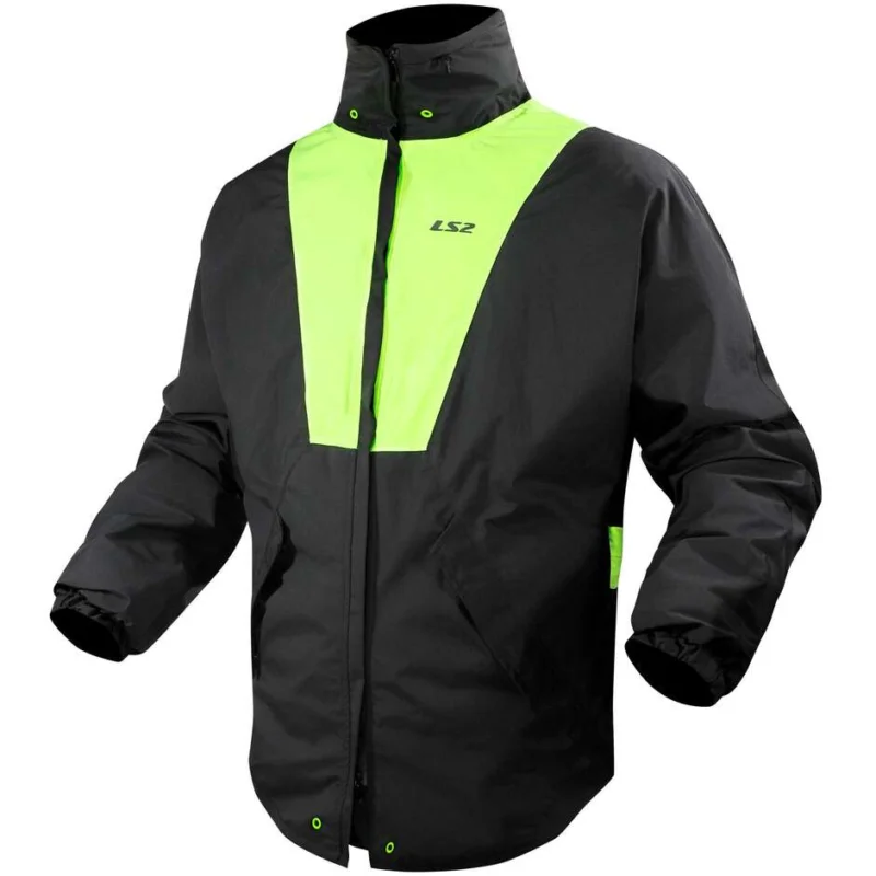 Occasione Imperdibile Giacca Antipioggia Moto Ls2 X-RAIN Nero H-V Giallo
