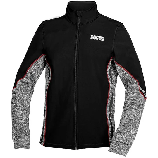 Giacca Collo Alto in Pile Ixs ICE 1.0 Nero Grigio Rosso Reso Gratuito