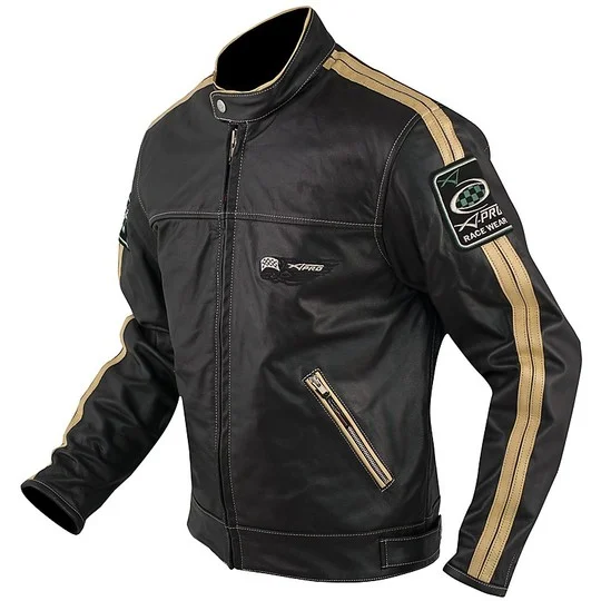 Giacca Custom In Pelle Pieno Fiore A-Pro Modello Silverstone White Occasione Imperdibile