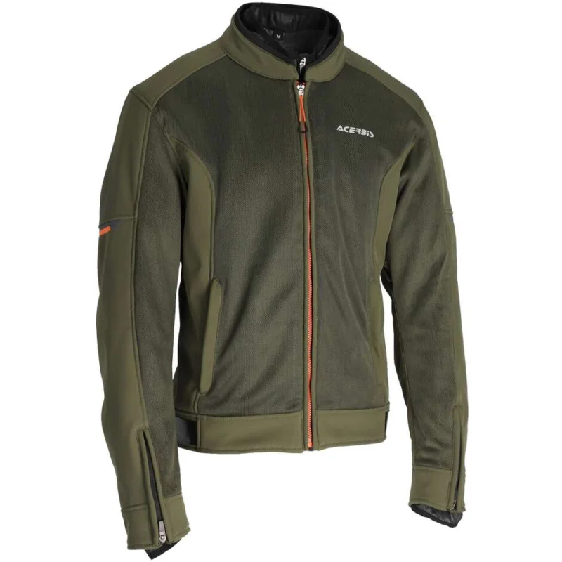 A Buon Prezzo Giacca da Moto in Tessuto AERBIS CE GORDONVerde Arancione