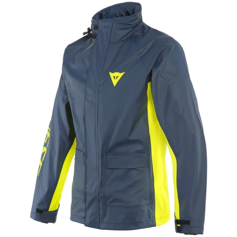 Ordina Subito Giacca Impermeabile Antipioggia Dainese STORM 2 Nero Iris Giallo Fluo