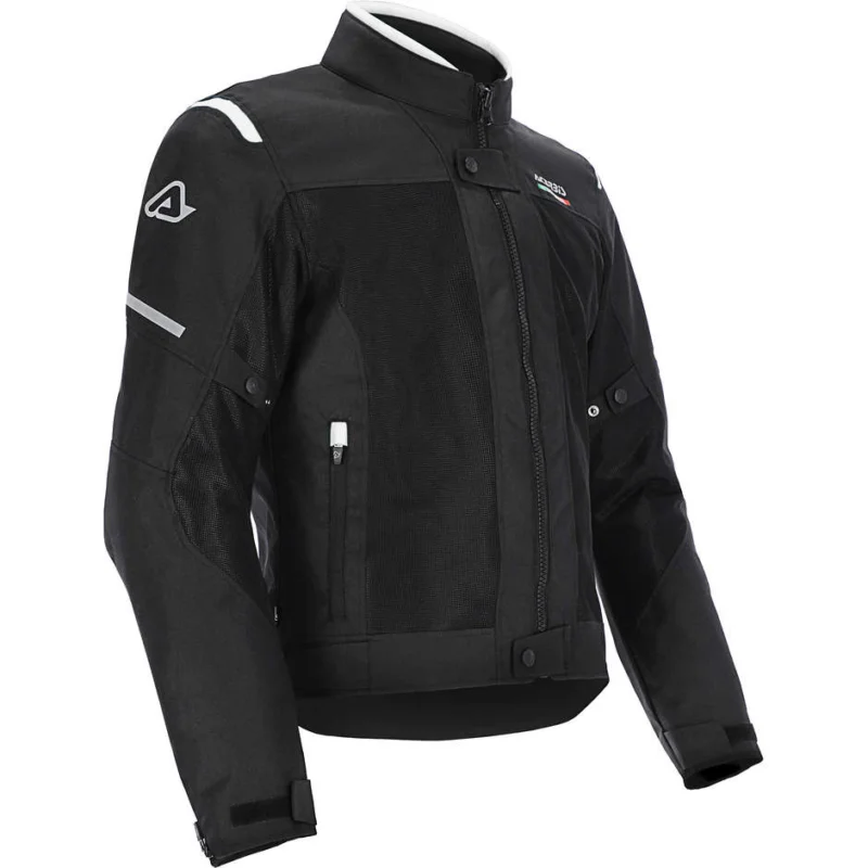 Pagamento Sicuro Giacca Moto 3 Strati CE Acerbis ON ROAD RUBY Nero Bianco